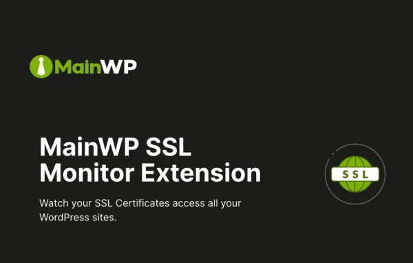 MainWP SSL Monitor extension banner