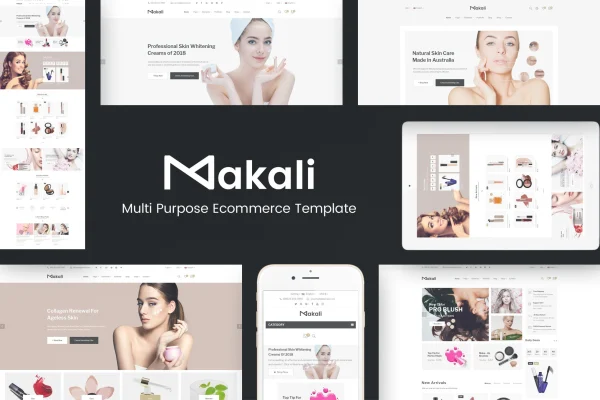 Makali cosmetics and beauty WooCommerce theme preview
