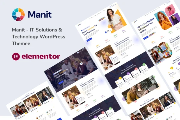 Manit IT solutions and technology WordPress theme preview