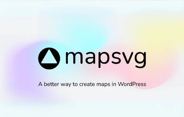 MapSVG Pro plugin banner showing interactive maps and a store locator