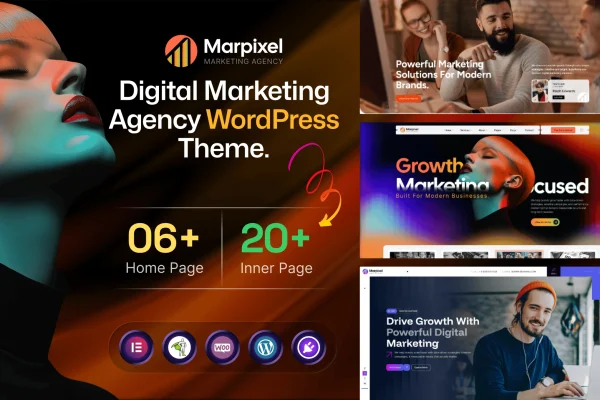 Marpixel digital marketing agency WordPress theme preview