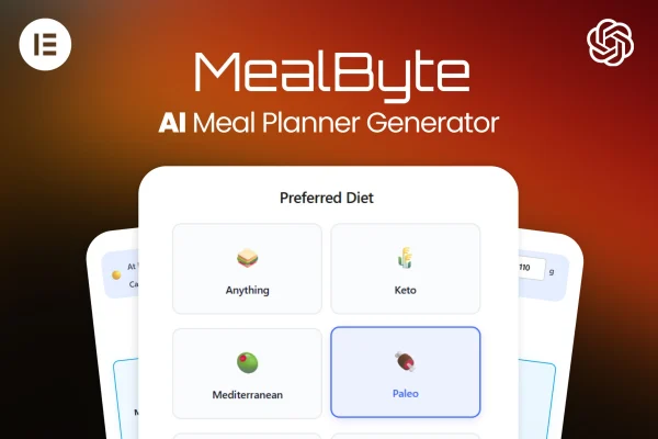 MealByte AI Meal Planner Generator plugin banner