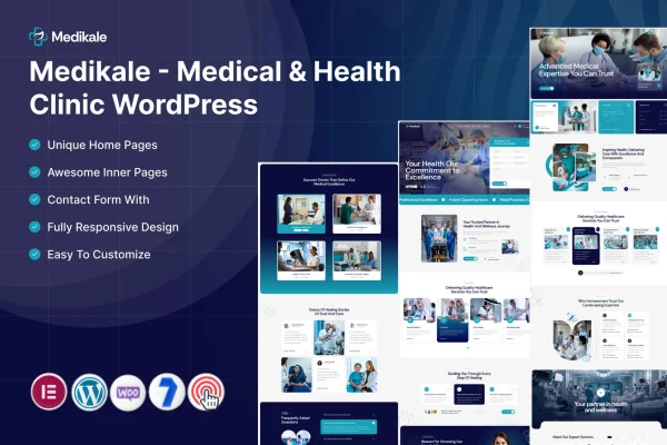 Medikale medical and health clinic WordPress theme preview