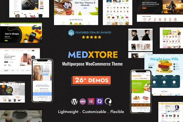 MedXtore multipurpose WooCommerce theme preview