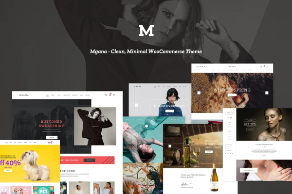 Mgana minimal WooCommerce theme preview