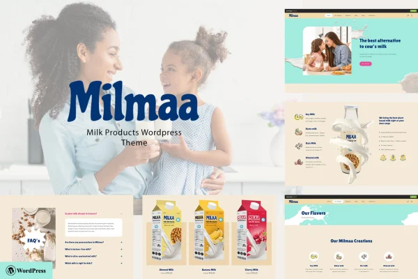 Milmaa single product shop WordPress theme preview