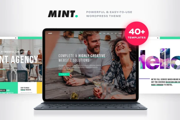 Mint creative multi-purpose WordPress theme preview