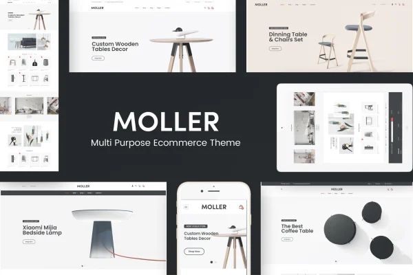 Moller furniture WooCommerce WordPress theme preview