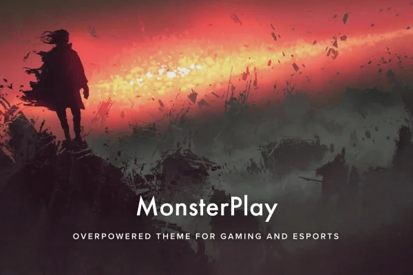 MonsterPlay eSports and gaming WordPress theme preview