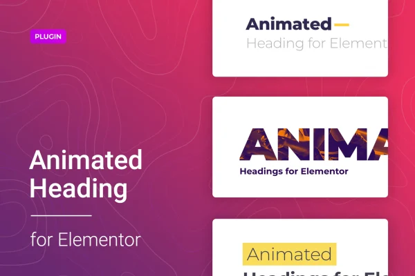 Motionger for Elementor animated heading plugin banner