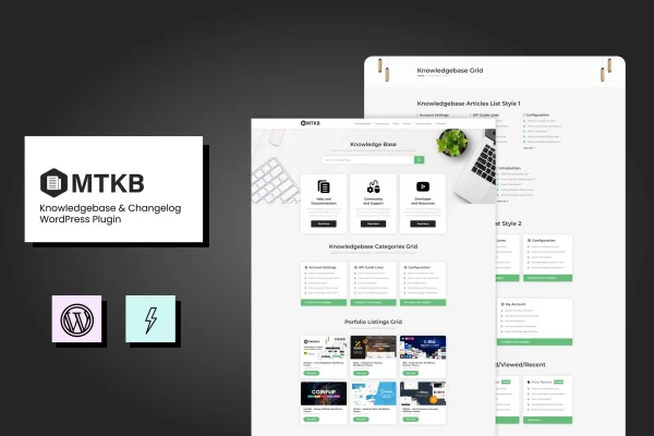 MT Knowledgebase and Changelog WordPress plugin banner