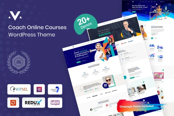 Mudarib coach and online courses WordPress theme preview
