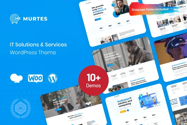 Murtes IT solutions WordPress theme preview