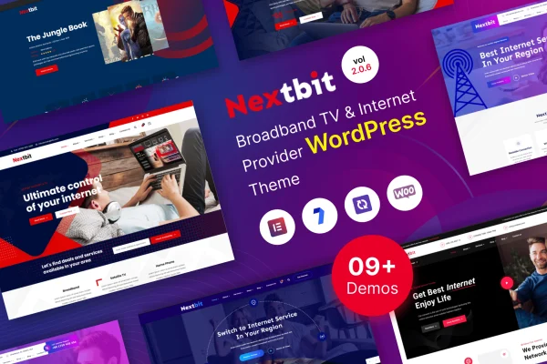 Nextbit TV and internet provider WordPress theme preview