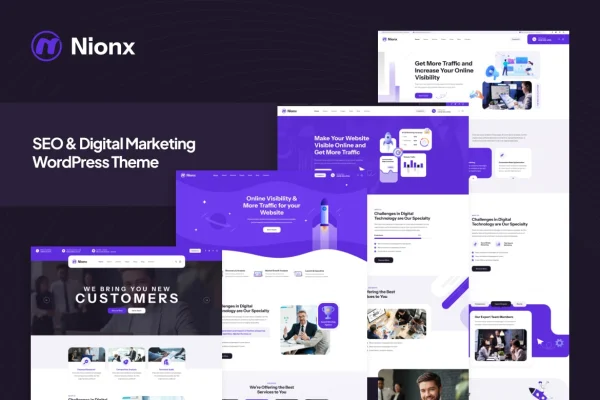 Nionx SEO and digital marketing WordPress theme preview