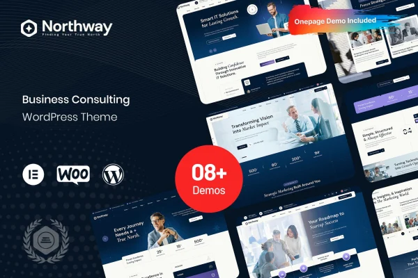 Northway business consulting WordPress theme preview