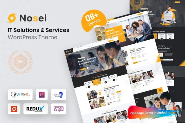 Nosei IT solutions and services WordPress theme preview