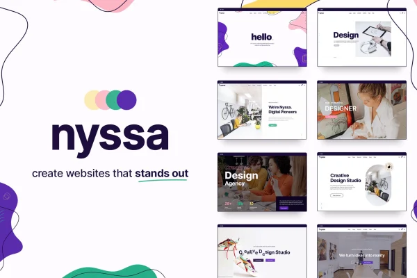 Nyssa Theme one and multi page multipurpose WordPress theme preview