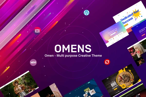 Omens multipurpose creative WordPress theme cover image