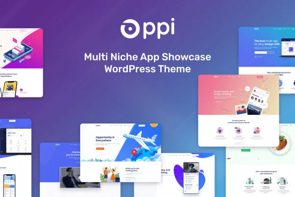 Oppi SaaS, app and software WordPress theme preview