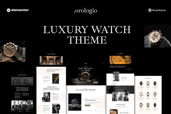 Orologio luxury watch store WordPress theme preview