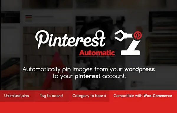 Pinterest to Wordpress plugin banner by ValvePress