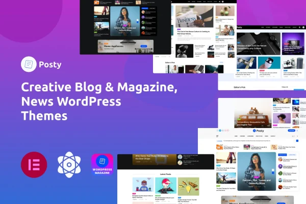 Posty news magazine WordPress theme preview