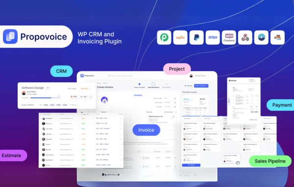 Propovoice Pro WordPress invoicing and client management plugin banner