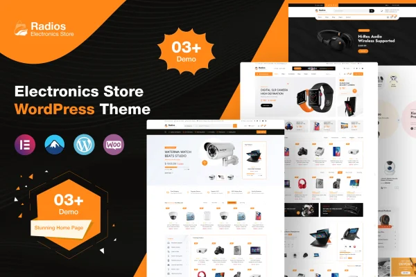 Radios Theme electronics store WooCommerce theme preview