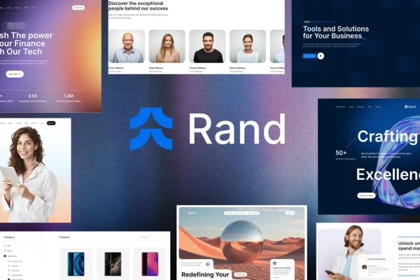 Rand creative multipurpose WordPress theme cover image