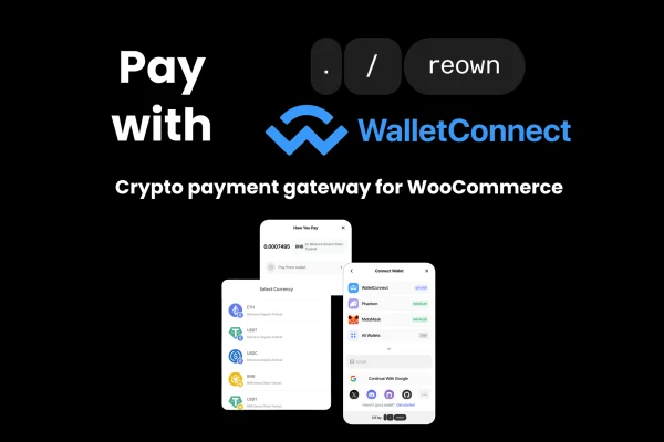 Reown Payment Gateway Premium crypto payment plugin banner