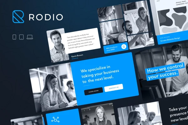 Rodio creative multipurpose WordPress theme preview