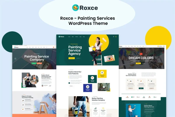Roxce Theme painting services WordPress theme cover image