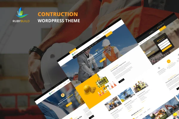 RubyBuild building and construction WordPress theme preview