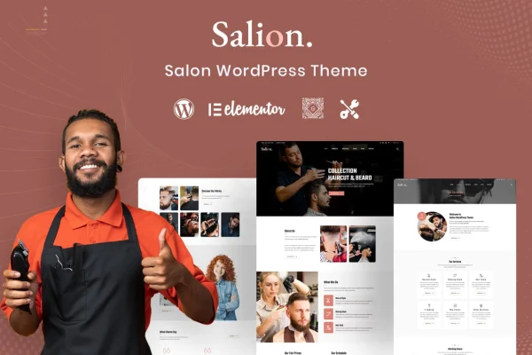 Salion Theme hair salon WordPress theme preview