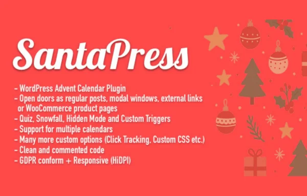 SantaPress Advent calendar and quiz plugin banner