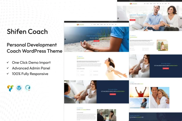 Shifen Coach personal coach WordPress theme preview