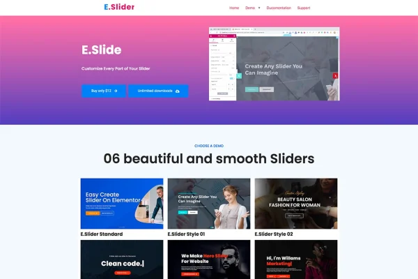 Simple Slider Addon For Elementor plugin banner