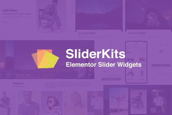 SliderKits Elementor slider widgets plugin banner