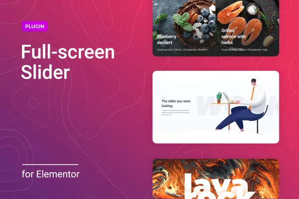Sliper for Elementor full-screen slider plugin banner