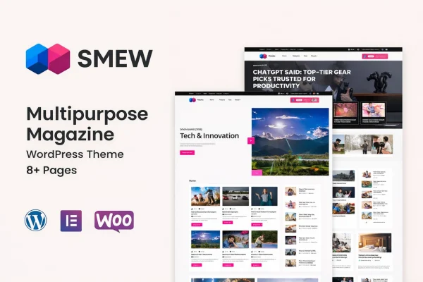 Smew multipurpose magazine WordPress theme preview