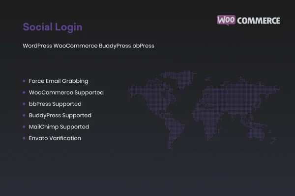 Social Login for WordPress, WooCommerce, BuddyPress, bbPress plugin banner