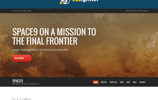 Space9 WordPress theme by CSSIgniter cover image