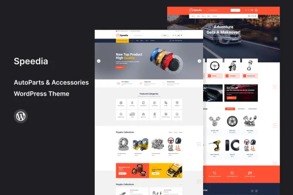 Speedia auto parts and accessories WordPress theme preview