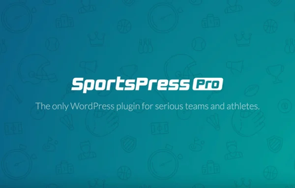 SportsPress Pro plugin banner for sports club and league websites