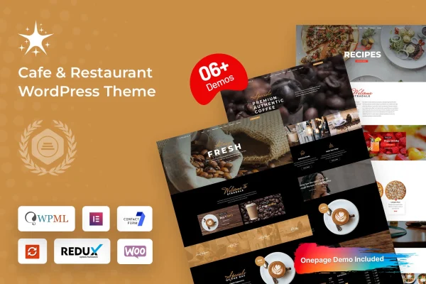 Stradale cafe and restaurant WordPress theme preview