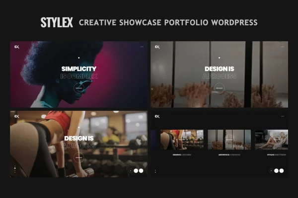 Stylex creative portfolio WordPress theme preview