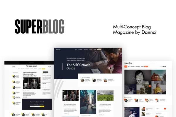 SuperBlog Theme blog and magazine WordPress theme preview