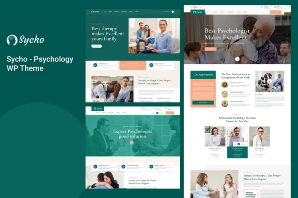 Sycho psychology and counseling WordPress theme preview