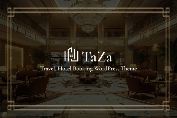 Taza travel and hotel booking WordPress theme preview